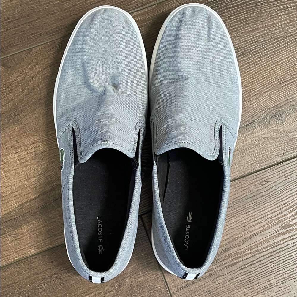 Lacoste Blue Slip-On Shoes